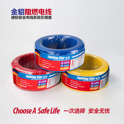 金貂阻燃电线ZB-60227IEC01(BV)